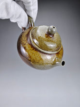 Load image into Gallery viewer, Wood Fired Bian Fanggu Nixing Teapot by Li Wenxin  李文新柴烧坭兴扁仿古 125ml
