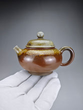 Load image into Gallery viewer, Wood Fired Bian Fanggu Nixing Teapot by Li Wenxin  李文新柴烧坭兴扁仿古 125ml
