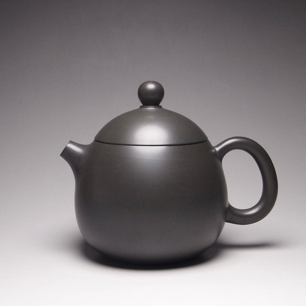 125ml Dark Clay Longdan Nixing Teapot 坭兴龙蛋壶