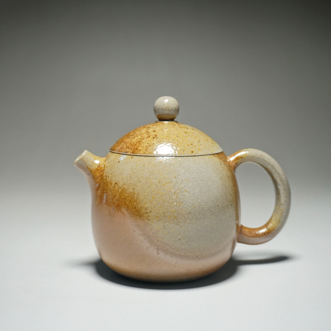 Wood Fired Dragon Egg Nixing Teapot by Li Wenxin  柴烧坭兴龙蛋壶 125ml