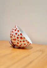 Load image into Gallery viewer, Cherries Tianbai Porcelain Teacup by DaSheng 大生手绘樱桃鸡心杯
