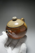 Load image into Gallery viewer, Wood Fired Round Nixing Teapot by Li Wenxin 李文新柴烧壶 130ml
