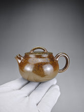 Load image into Gallery viewer, Wood Fired Bian Nixing Teapot by Li Wenxin  李文新柴烧扁坭兴壶 130ml
