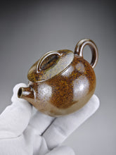 Load image into Gallery viewer, Wood Fired Bian Nixing Teapot by Li Wenxin  李文新柴烧扁坭兴壶 130ml
