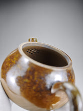 Load image into Gallery viewer, Wood Fired Bian Nixing Teapot by Li Wenxin  李文新柴烧扁坭兴壶 130ml
