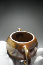 Load image into Gallery viewer, Wood Fired Round Nixing Teapot by Li Wenxin 李文新柴烧壶 130ml
