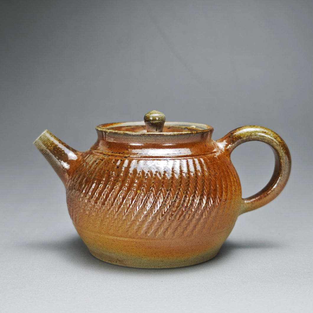 Wood Fired Tiaodao Nixing Teapot by Li Wenxin  李文新柴烧跳刀 130ml