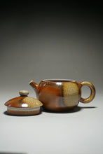 Load image into Gallery viewer, Wood Fired Round Nixing Teapot by Li Wenxin 李文新柴烧壶 130ml
