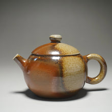 Load image into Gallery viewer, Wood Fired Round Nixing Teapot by Li Wenxin 李文新柴烧壶 130ml

