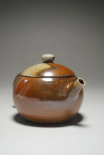 Load image into Gallery viewer, Wood Fired Round Nixing Teapot by Li Wenxin 李文新柴烧壶 130ml
