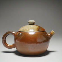 Load image into Gallery viewer, Wood Fired Round Nixing Teapot by Li Wenxin 李文新柴烧壶 130ml
