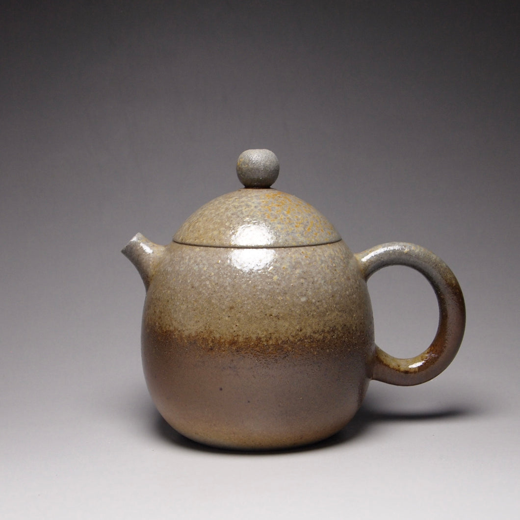 Wood Fired Dragon Egg Nixing Teapot #2 by Li Wenxin  柴烧坭兴龙蛋壶 130ml