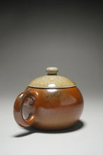 Load image into Gallery viewer, Wood Fired Round Nixing Teapot by Li Wenxin 李文新柴烧壶 130ml
