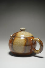 Load image into Gallery viewer, Wood Fired Round Nixing Teapot by Li Wenxin 李文新柴烧壶 130ml

