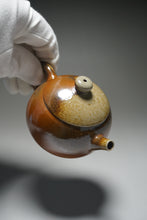 Load image into Gallery viewer, Wood Fired Round Nixing Teapot by Li Wenxin 李文新柴烧壶 130ml
