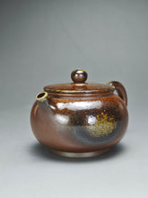 Load image into Gallery viewer, Wood Fired Bian Fanggu Nixing Teapot by Li Wenxin  李文新柴烧扁仿古 135ml
