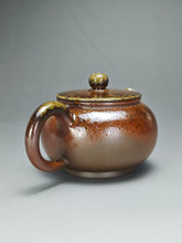 Load image into Gallery viewer, Wood Fired Bian Fanggu Nixing Teapot by Li Wenxin  李文新柴烧扁仿古 135ml
