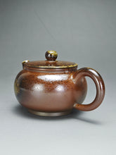 Load image into Gallery viewer, Wood Fired Bian Fanggu Nixing Teapot by Li Wenxin  李文新柴烧扁仿古 135ml
