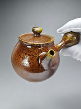 Load image into Gallery viewer, Wood Fired Side Handle Nixing Teapot by Li Wenxin 李文新柴烧坭兴侧把壶 140ml
