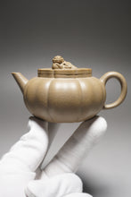 Load image into Gallery viewer, Fully Handmade Jiangpo-Qingni Jingwen Lion Head Yixing Teapot by Feng Tao 全手工冯涛降坡青泥筋纹狮球 140ml
