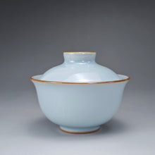 Load image into Gallery viewer, Azure Ruyao Fuyuan Gaiwan 汝窑天青福圆盖碗
