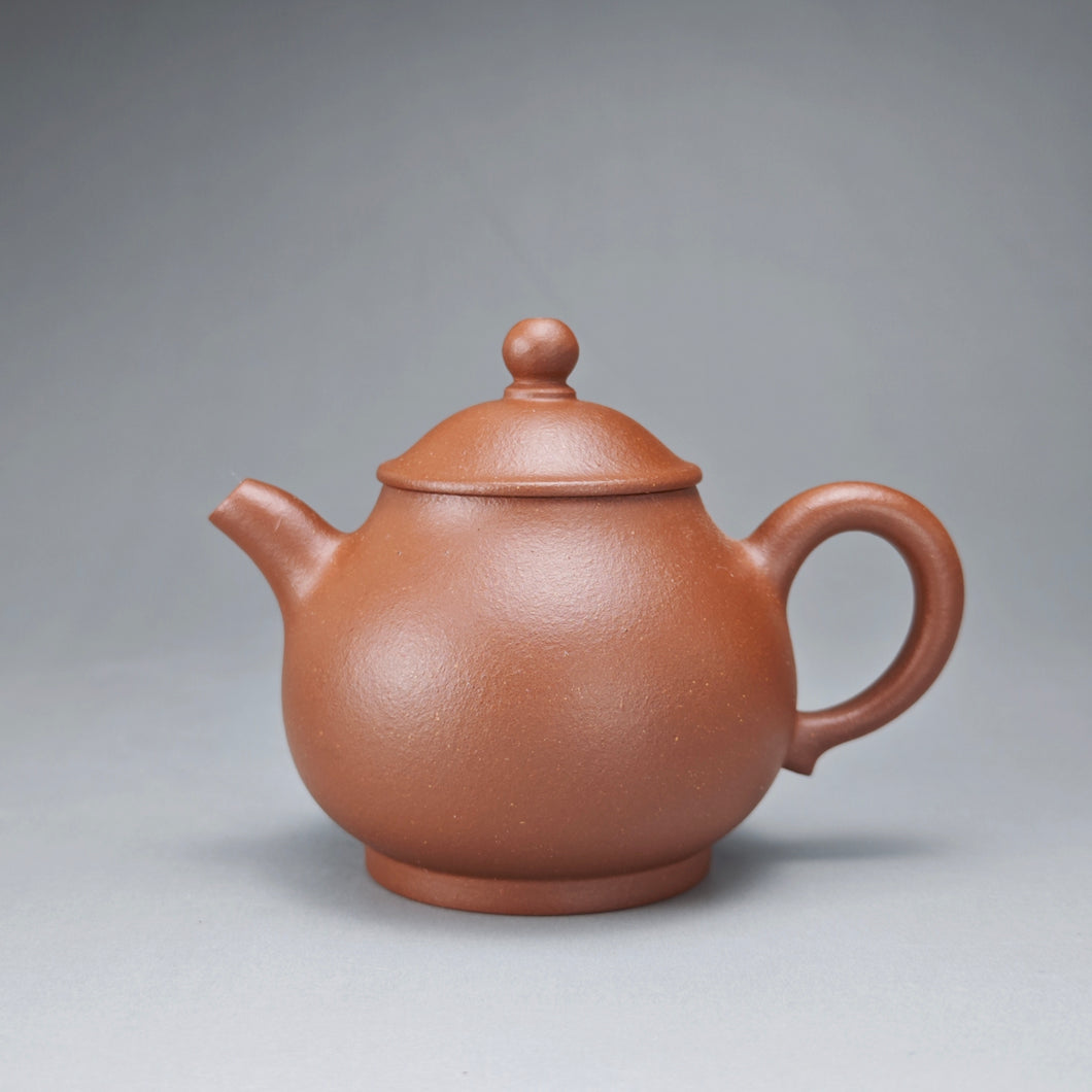 Red Jiangponi Panhu Yixing Teapot 降坡红泥潘壶 140ml