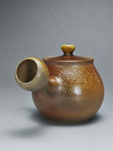 Load image into Gallery viewer, Wood Fired Side Handle Nixing Teapot by Li Wenxin 李文新柴烧坭兴侧把壶 140ml
