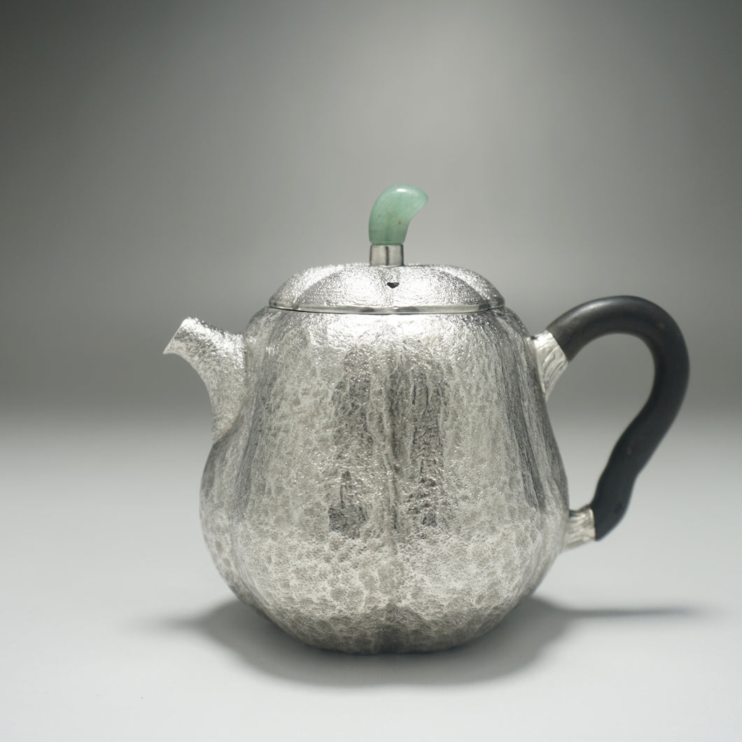 999 Pure Silver Handmade Mellon Teapot 全手工纯银999壶 140ml
