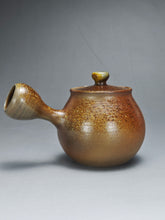 Load image into Gallery viewer, Wood Fired Side Handle Nixing Teapot by Li Wenxin 李文新柴烧坭兴侧把壶 140ml
