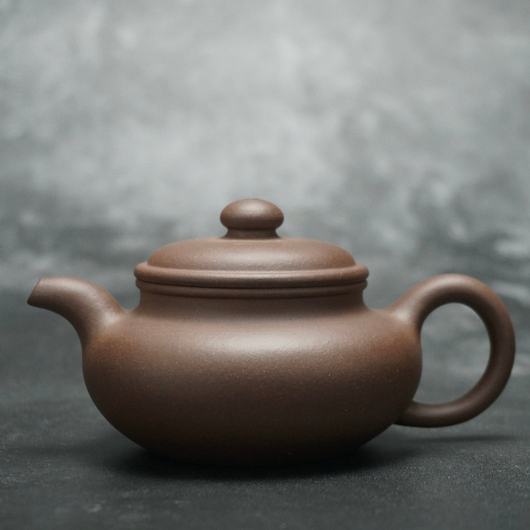 PRE-ORDER: Handpicked TianQingNi Fanggu Yixing Teapot 天青泥仿古壶 145ml