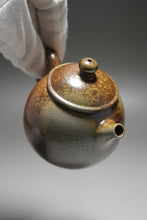 Load image into Gallery viewer, Wood Fired Round Nixing Teapot by Li Wenxin 李文新柴烧坭兴壶 145ml
