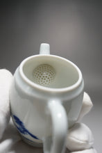 Load image into Gallery viewer, Qinghua Bird and Fish Jingdezhen Porcelain Tall Teapot 青花手绘高士壶 150ml
