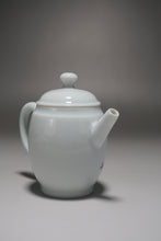Load image into Gallery viewer, Qinghua Bird and Fish Jingdezhen Porcelain Tall Teapot 青花手绘高士壶 150ml
