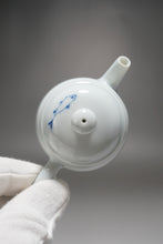 Load image into Gallery viewer, Qinghua Bird and Fish Jingdezhen Porcelain Tall Teapot 青花手绘高士壶 150ml
