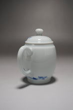 Load image into Gallery viewer, Qinghua Bird and Fish Jingdezhen Porcelain Tall Teapot 青花手绘高士壶 150ml
