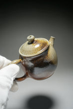 Load image into Gallery viewer, Wood Fired Oval Nixing Teapot by Li Wenxin 李文新柴烧壶 150ml

