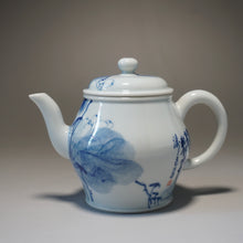 Load image into Gallery viewer, Qinghua Duck and Lotus Jingdezhen Fine Porcelain Teapot by Master KuangShi 150ml
