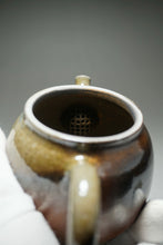 Load image into Gallery viewer, Wood Fired Oval Nixing Teapot by Li Wenxin 李文新柴烧壶 150ml
