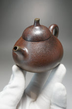 Load image into Gallery viewer, Wood Fired Lao Zini Gourd Yixing Teapot 柴烧五号井紫泥匏瓜 150ml
