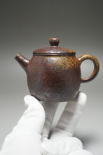 Load image into Gallery viewer, Wood Fired Tall Rustic Nixing Teapot by Li Wenxin 李文新柴烧坭兴壶 150ml
