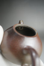 Load image into Gallery viewer, Wood Fired Lao Zini Gourd Yixing Teapot 柴烧五号井紫泥匏瓜 150ml
