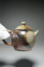 Load image into Gallery viewer, Wood Fired Oval Nixing Teapot by Li Wenxin 李文新柴烧壶 150ml
