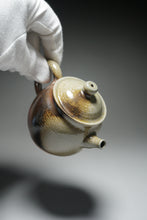 Load image into Gallery viewer, Wood Fired Oval Nixing Teapot by Li Wenxin 李文新柴烧壶 150ml
