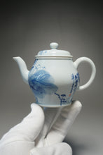 Load image into Gallery viewer, Qinghua Duck and Lotus Jingdezhen Fine Porcelain Teapot by Master KuangShi 150ml
