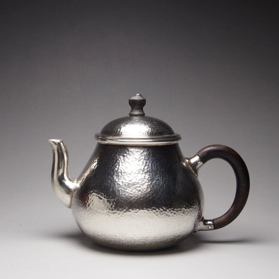 999 Pure Silver Handmade Pear Teapot 全手工纯银999梨形壶 150ml