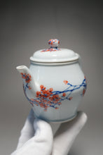 Load image into Gallery viewer, Qinghua Blossoms and Cranes Jingdezhen Fine Porcelain Teapot by Master KuangShi 150ml
