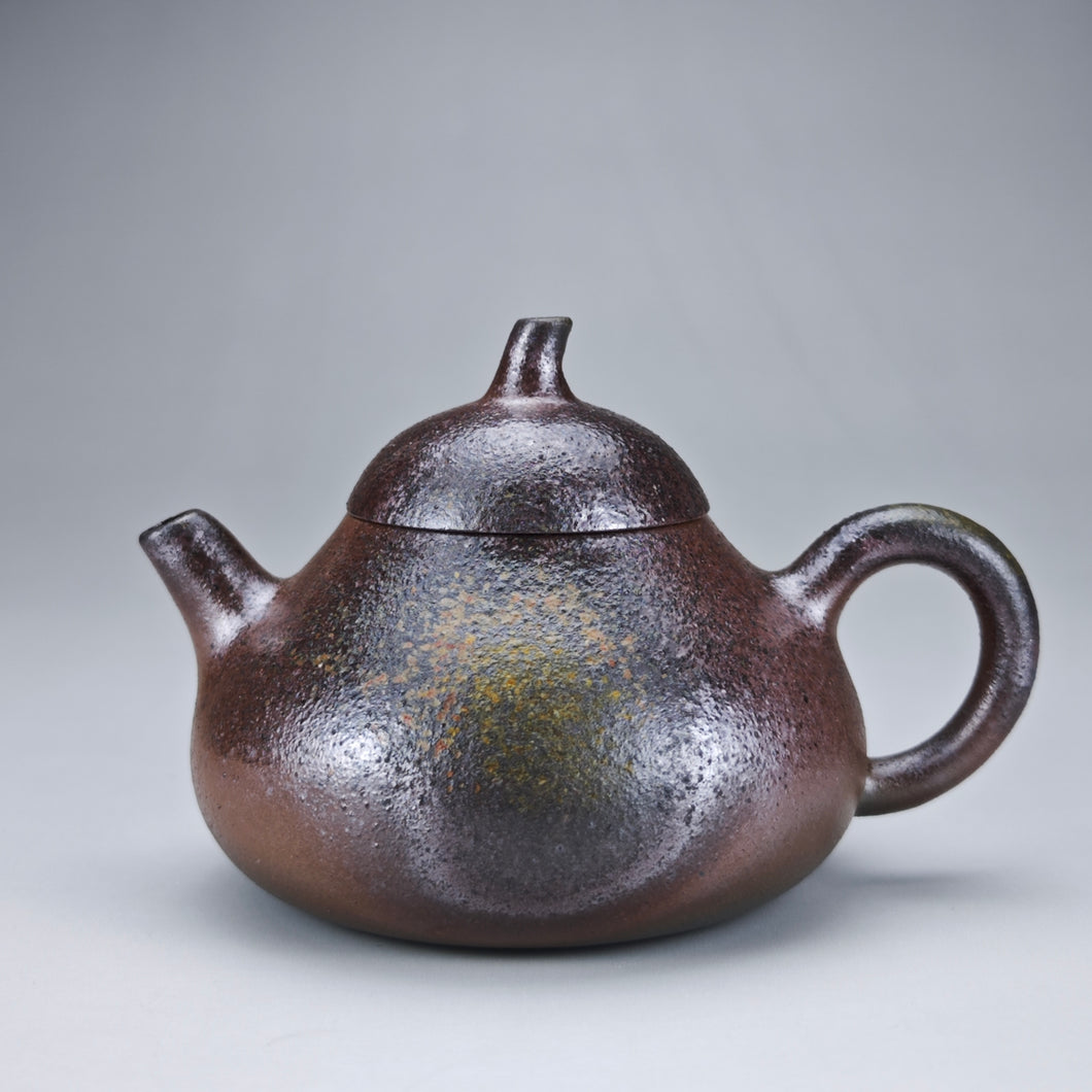 Wood Fired Lao Zini Mellon Yixing Teapot 柴烧老紫泥匏瓜 150ml