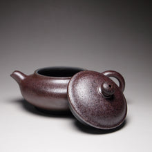 Load image into Gallery viewer, Wood Fired Lao Zini Short Panhu Yixing Teapot 柴烧老紫泥矮潘壶 155ml
