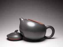Load image into Gallery viewer, 155ml Dark Grey Round Melon Nixing Teapot by Li Wenxin 李文新泥兴壶
