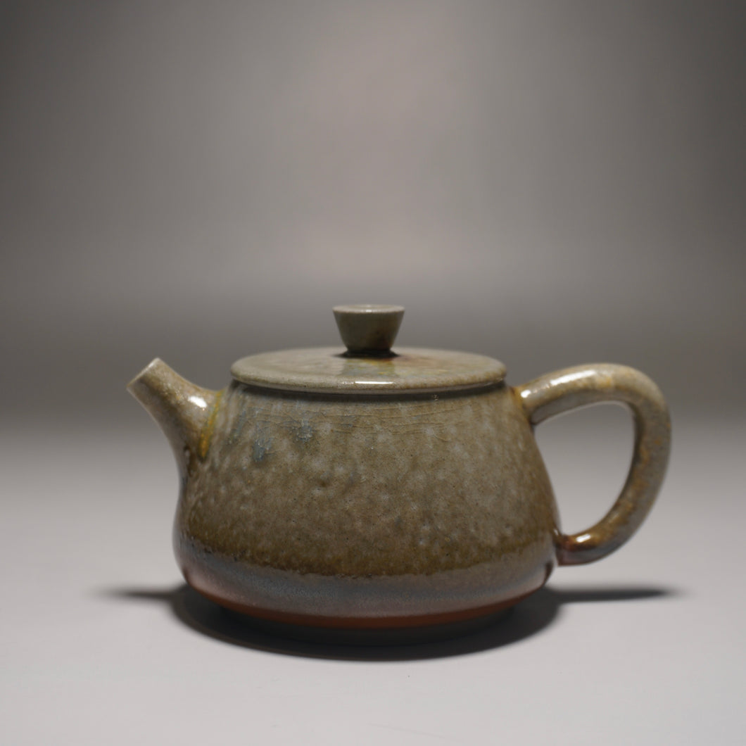 Wood Fired Shipiao Nixing Teapot by Li Wenxin  李文新柴烧坭兴石瓢 155ml